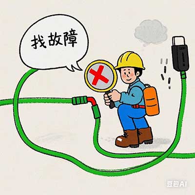 电缆故障定位示意图